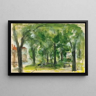 Wilhelm Thny - Park mit weiem Haus.webp