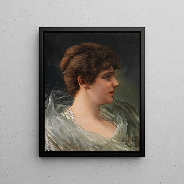 Wilhelm Trbner - Bildnis einer Dame im Profil.webp