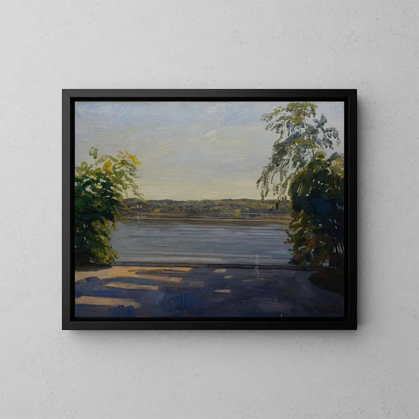 Jezioro Starnberger See - Wilhelm Trübner — oprawiony obraz na ścianie
