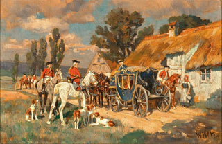 Wilhelm Velten - A Post Coach Resting.webp