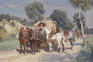 Wilhelm Velten - Begegnung auf der Landstrae.webp