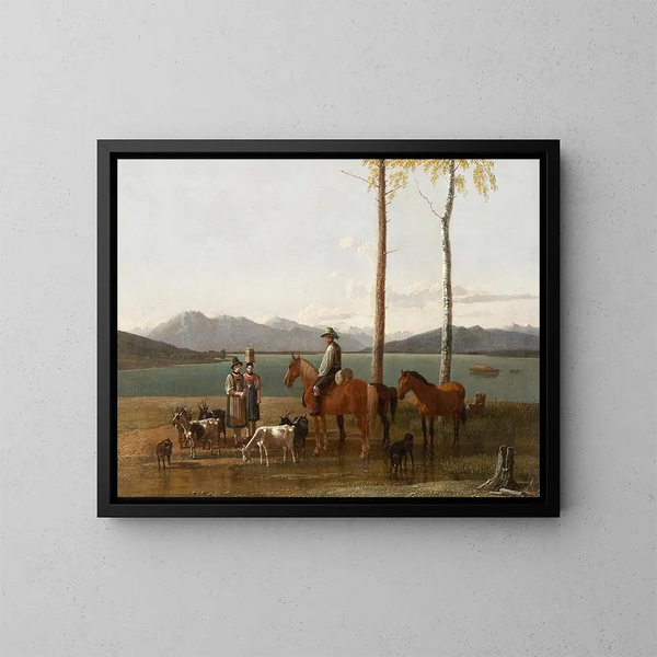 Poranny nad Tegernsee - Wilhelm von Kobell — oprawiony obraz na ścianie