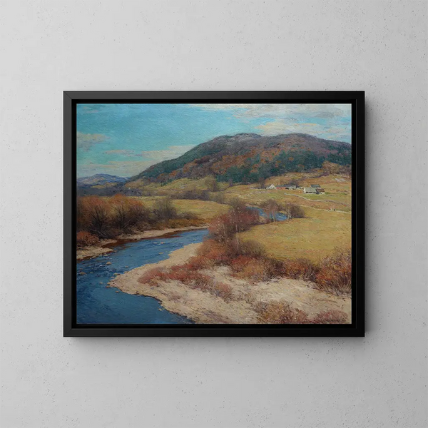 Jesień indyjską w Vermont - Willard Leroy Metcalf — oprawiony obraz na ścianie