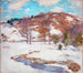 Śnieg w przedgórzach - Willard Leroy Metcalf — widok dzieła