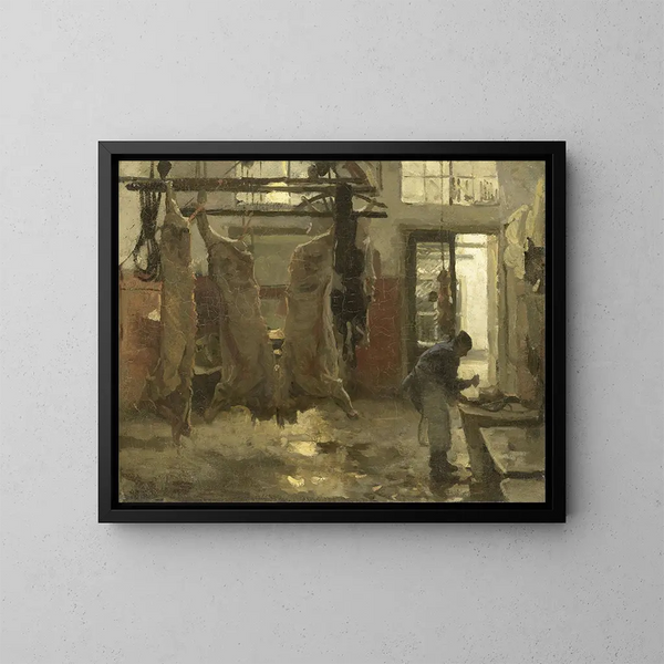 L'abattoir - Willem Bastiaan Tholen — oprawiony obraz na ścianie