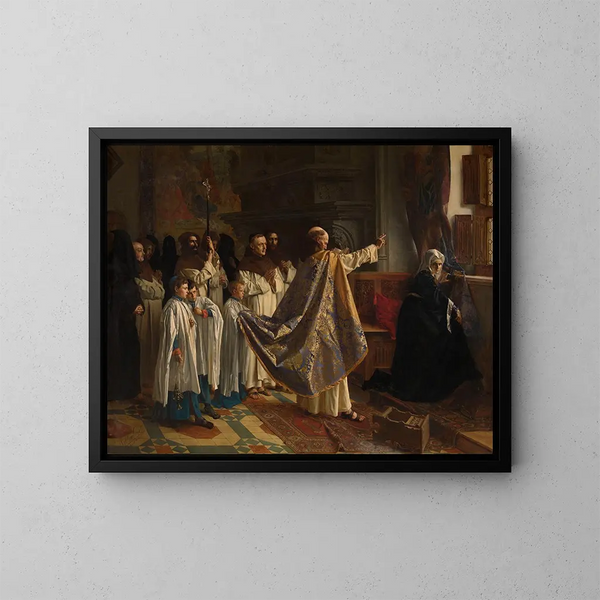 Egzorcyzm Joanny de Castille - Willem Geets — oprawiony obraz na ścianie