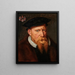 Portret Roberta De Cro vers 1500-1556 Biskup Cambrai - Willem Key — oprawiony obraz na ścianie