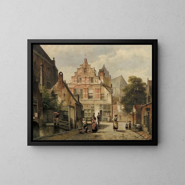 Amsterdam - Willem Koekkoek — oprawiony obraz na ścianie