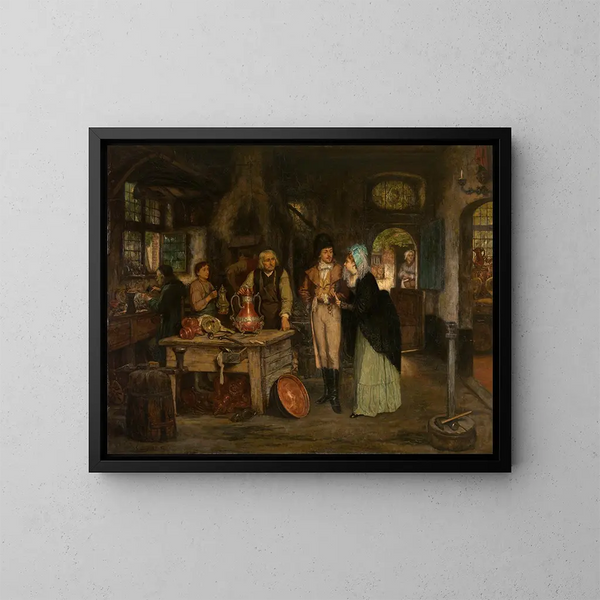 L'atelier de Geert de Winter - Willem Linnig — oprawiony obraz na ścianie