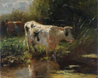 Wół przy rowie - Willem Maris — widok dzieła