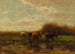 Krówki o zmierzchu - Willem Maris — widok dzieła
