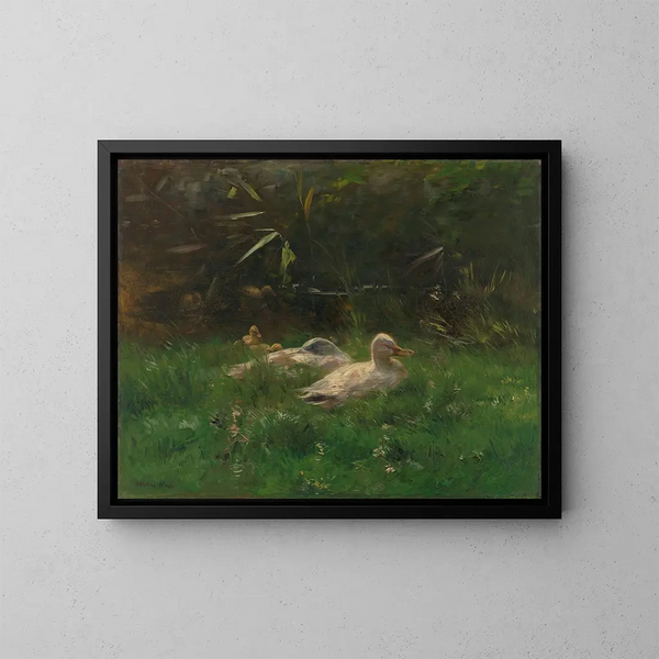 Kaczki - Willem Maris — oprawiony obraz na ścianie