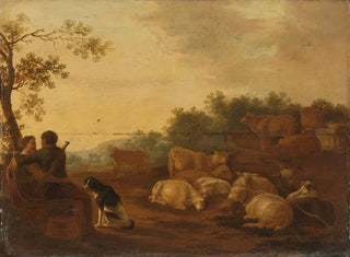 Willem Ossenbeeck - Landscape with sheperd sheperdess and cattle.webp