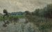 Przy wodzie nad rzeką IJssel - Willem Roelofs — widok dzieła