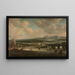 Pożar floty angielskiej w pobliżu Chatham, czerwiec 1667, 1924 - Willem Schellinks — oprawiony obraz na ścianie