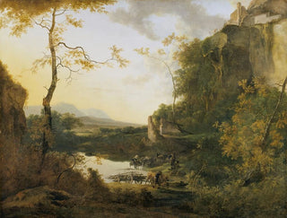 Willem de Heusch - Italian Landscape with a Pool.webp
