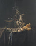 Martwa natura z kawałkiem śniadania i dzbankiem ze srebra - Willem van Aelst — widok dzieła