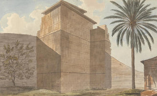 Willey Reveley - Corner of a Stone Building with Palm Tree at Right.webp