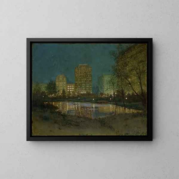 Central Park i Plaza - William Anderson Coffin — oprawiony obraz na ścianie