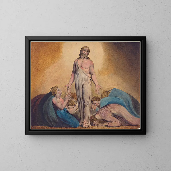 Chrystus ukazujący się swoim uczniom po zmartwychwstaniu - William Blake — oprawiony obraz na ścianie