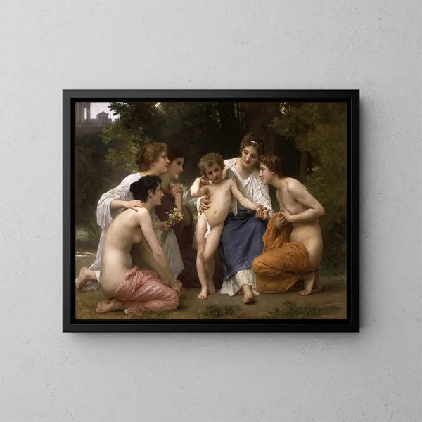 Podziw - William Bouguereau — oprawiony obraz na ścianie