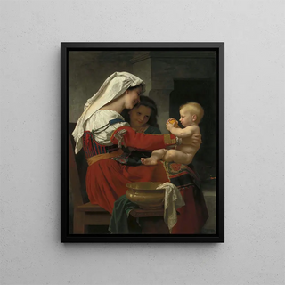 William Bouguereau - Admiration maternelle le bain.webp