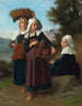 Dziewczęta z Fouesnant wracające z targu - William Bouguereau — widok dzieła