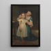 Wewnątrz - William Bouguereau — oprawiony obraz na ścianie