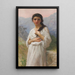 L'Attente - William Bouguereau — oprawiony obraz na ścianie