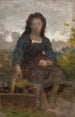 Studium młodej zbieraczki winogron - William Bouguereau — widok dzieła