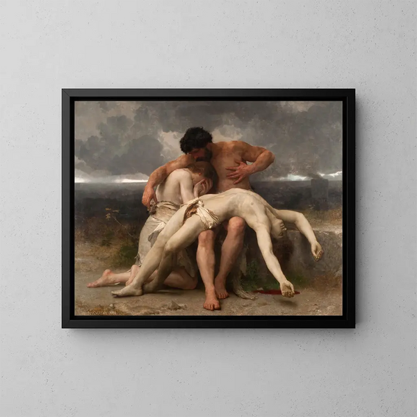 Le Premier Deuil - William Bouguereau — oprawiony obraz na ścianie