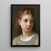Mała dziewczynka - William Bouguereau — oprawiony obraz na ścianie