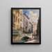 Barataria Canal de Venise - William Callow — oprawiony obraz na ścianie