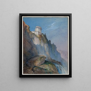 William Callow - The Temple of Vesta and the Falls at Tivoli.webp
