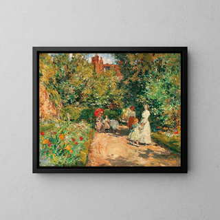 William Christian Symons - Teatime in a Walled Garden.webp