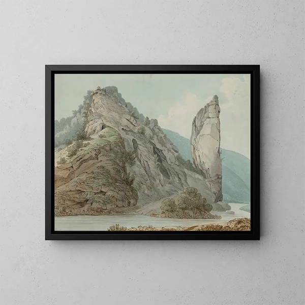 Rocher d'Ilam, Dovedale - William Day — oprawiony obraz na ścianie