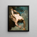 Manlius jeté du rocher - William Etty — oprawiony obraz na ścianie