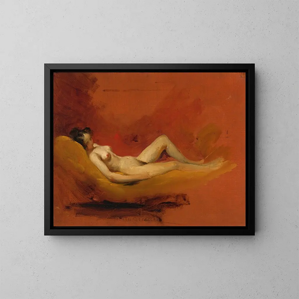 Studium kobiecego aktu - William Etty — oprawiony obraz na ścianie