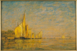 William Gedney Bunce - A Group of Boats Venice.webp