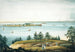 La baie de New York et l'île Governors vues depuis Brooklyn Heights - William Guy Wall — widok dzieła