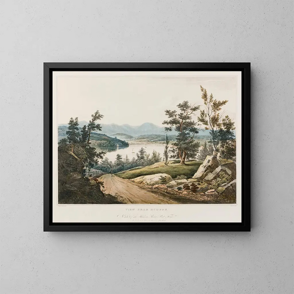 Widok z bliska Hudson - William Guy Wall — oprawiony obraz na ścianie