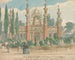 Świątynia sztucznych ogni i salon w amerykańskim budynku - William Henry Brooke — widok dzieła