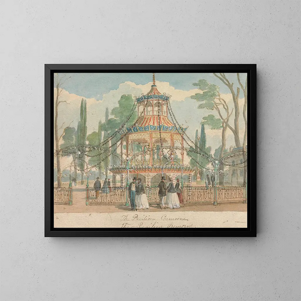 Le pavillon de Cremorne - William Henry Brooke — oprawiony obraz na ścianie