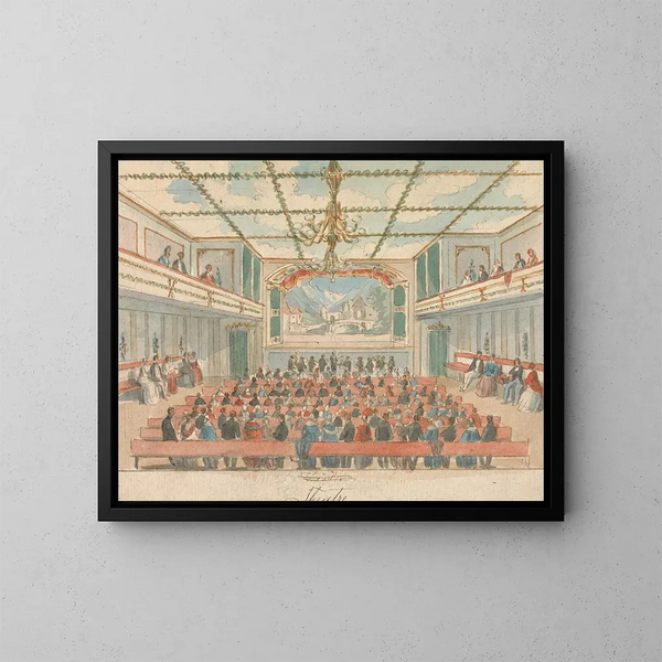 Teatr - William Henry Brooke — oprawiony obraz na ścianie