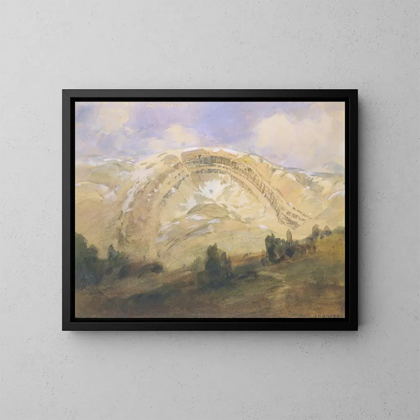 Strates pliées, un grand arc géologique, Colorado - William Henry Holmes — oprawiony obraz na ścianie
