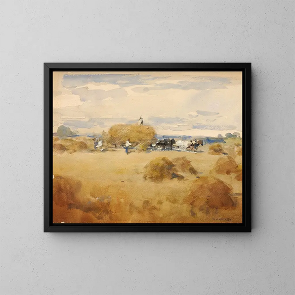 Scena koszenia - William Henry Holmes — oprawiony obraz na ścianie