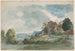Cottages dans un paysage étendu - William Henry Hunt — widok dzieła