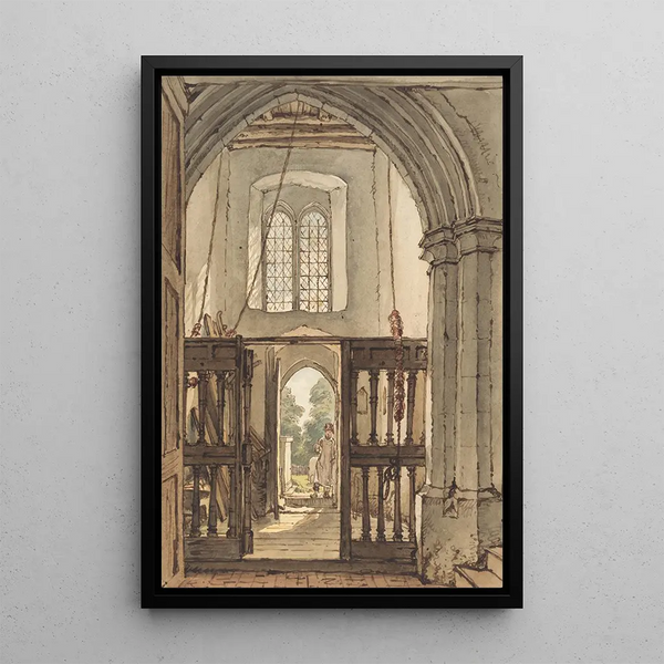 William Henry Hunt - Interior of the Belfry Bushey Church.webp