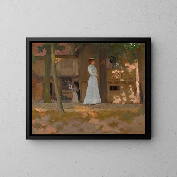 La Promenade - William Henry Margetson — oprawiony obraz na ścianie