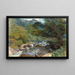 Sur l'East Lyn, North Devon - William Henry Millais — oprawiony obraz na ścianie
